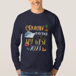 Camiseta viagem do Key West Cruise 2025 Family Friends Grou