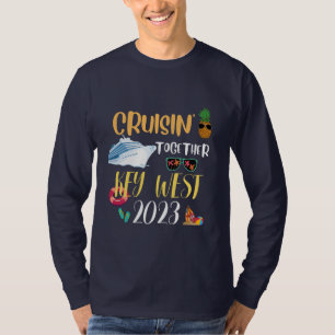 Camiseta viagem do Key West Cruise 2025 Family Friends Grou