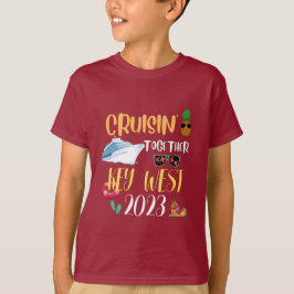 Camiseta viagem do Key West Cruise 2025 Family Friends Grou