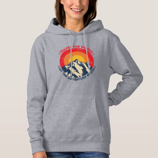 Camiseta viagem do mundo que a aventura comece a viajar (Frente)