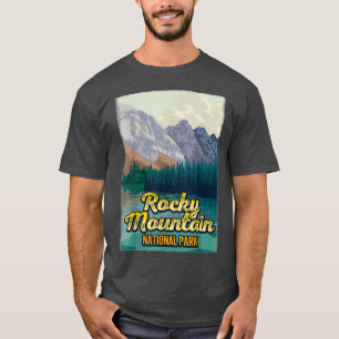 Camiseta Viagem do Parque Nacional Rocky Mountain