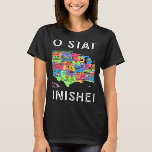 Camiseta VIAGEM dos EUA Visite 50 Estados Mapa 2