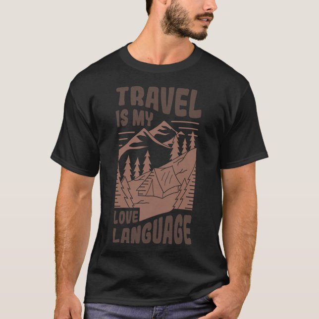 Camiseta Viagem é o meu Aventura de Linguagem de Amor - Grá (Frente)