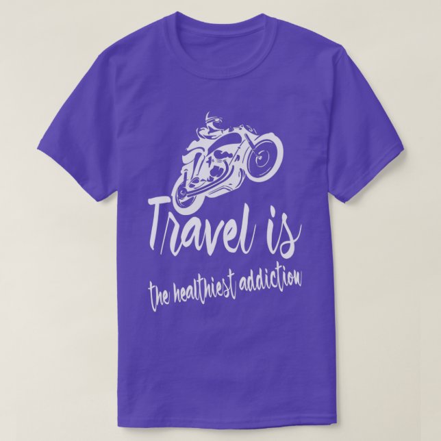 Camiseta Viagem é o vício 1 mais saudável (Frente do Design)