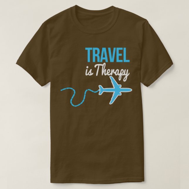 Camiseta Viagem é terapêutica clássica (Frente do Design)