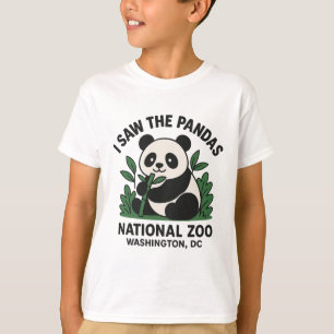 Camiseta Viagem em família a Washington Dc Panda Divertido