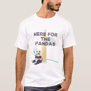 Camiseta Viagem em família a Washington Dc Panda engraçado