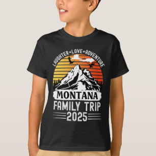 Camiseta Viagem em Família em Montana 2025 Aventura de Acam