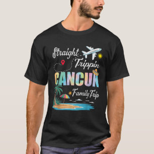 Camiseta Viagem em Família Straight Trippin 2025 Cancun Méx
