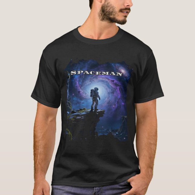 Camiseta  Viagem Espacial Fronteira Final (Frente)