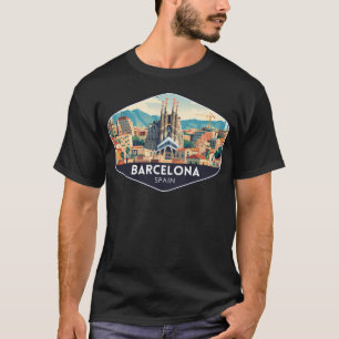 Camiseta Viagem Espanha de cidade de Barcelona
