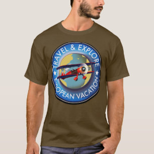 Camiseta Viagem Explorar as Férias Europeias