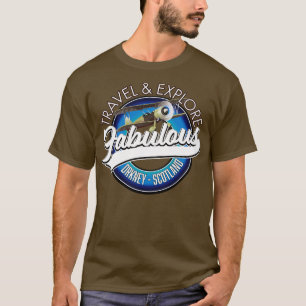 Camiseta viagem explore a fabulosa Orkney Scotlands