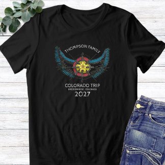 Camiseta Viagem Familiar ao Colorado 2027 Grupo Combinado