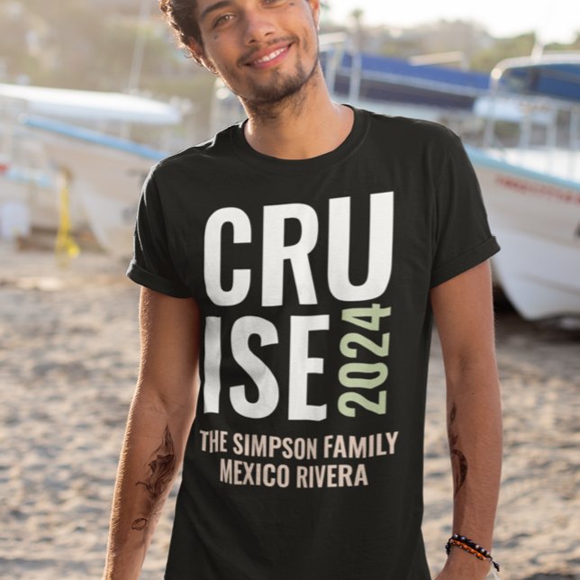 Camiseta Viagem Familiar Cruzeiro Personalizada (Criador carregado)
