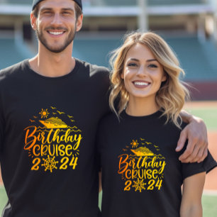 Camiseta Viagem Familiar de Cruzeiros de Aniversário Person