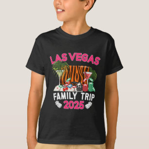 Camiseta Viagem Familiar de Las Vegas 2025 Férias Familiare