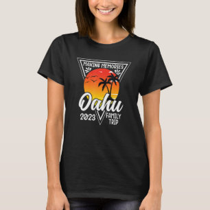 Camiseta Viagem Familiar de Oahu Beach 2023 Trip da Família
