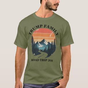 Camiseta Viagem Familiar Personalizada Sol da Montanha Retr