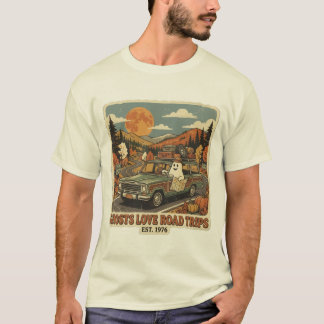 Camiseta Viagem Fantasmagórica dos Anos 70 de Outono no Hal