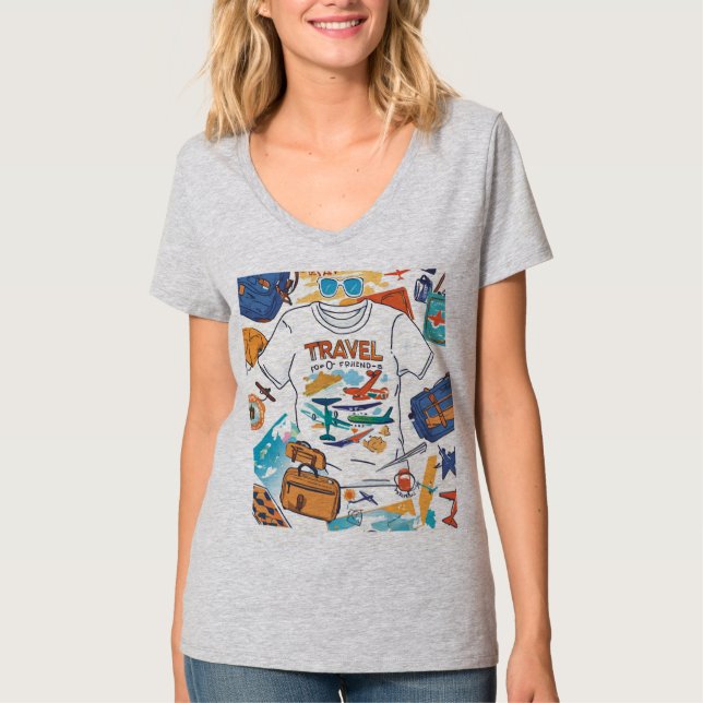 Camiseta Viagem feminino (Frente)