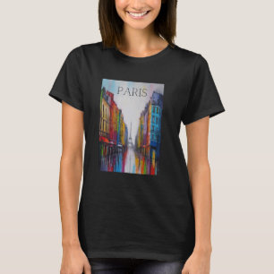 Camiseta Viagem francês Skyline Torre Eiffel da Cidade de P