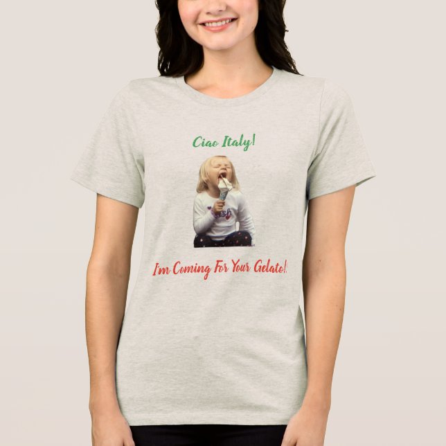 Camiseta Viagem Itália Gelato (Frente)