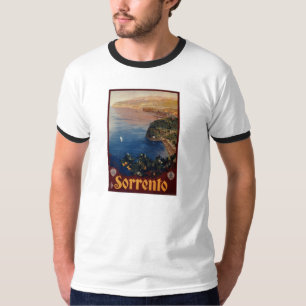 Camiseta Viagem italiano de Sorrento do 1920 do vintage
