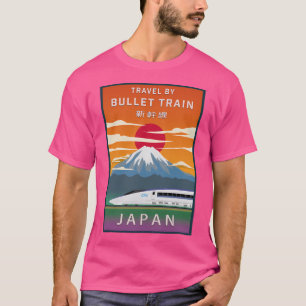 Camiseta Viagem Japão Por Comboio De Balas - Shinkans Série