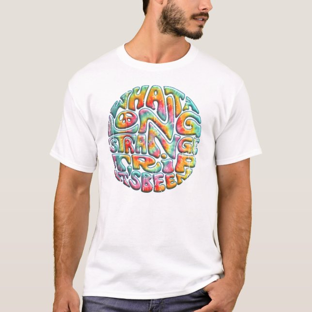 Camiseta Viagem longa, estranha (Frente)