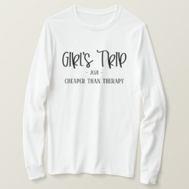 Camiseta Viagem mais barata do que terapia divertida