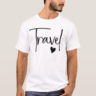 Camiseta Viagem Minimalístico Mundo Viajante Amor A Viagem