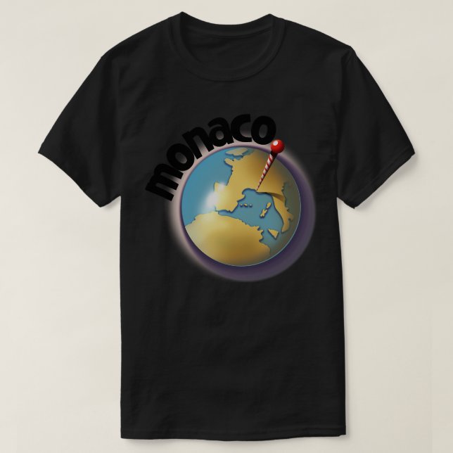 Camiseta Viagem Mônaco (Frente do Design)