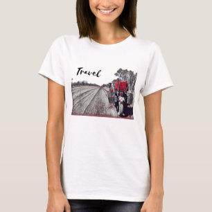 Camiseta Viagem Motorcycle Triumph Adventure Bike Desert