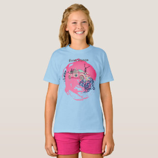 Camiseta “Viagem Óssea” Esqueleto em Viagem de Carro