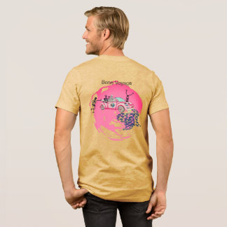 Camiseta “Viagem Óssea” Esqueleto em Viagem de Carro