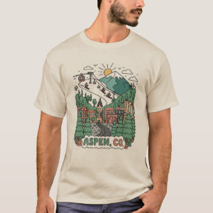 Camiseta Viagem para Aspen Colorado