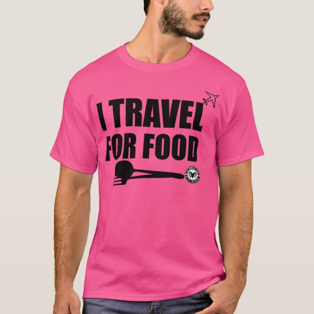 Camiseta Viagem Para Comida (Frente)