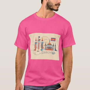Camiseta Viagem para o Camboja
