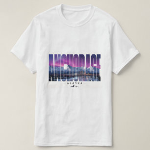 Camiseta Viagem pela Orla de Anchorage no Alasca Montanhoso