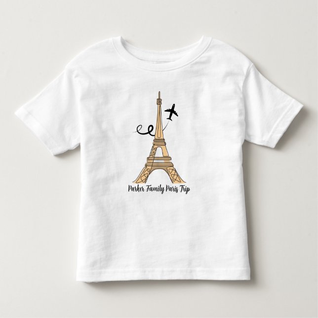 Camiseta Viagem Personalizada Chic a Paris Torre Eiffel (Frente)