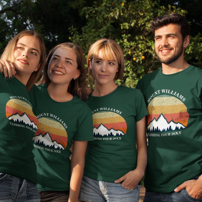 Camiseta Viagem Personalizada de Expedição de Escalada de M (Criador carregado)
