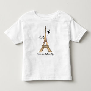 Camiseta Viagem Personalizada para Paris Chic Torre Eiffel