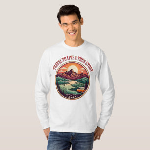Camiseta Viagem Real Story Tee - Crachá Sem Viagens Falso