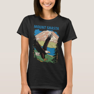 Camiseta Viagem Retro Águia Califórnia Monte Shasta