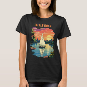 Camiseta Viagem Retro pelo Rio Arkansas em Little Rock