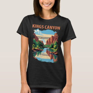 Camiseta Viagem Retro pelo Vale do Rio Kings Canyon