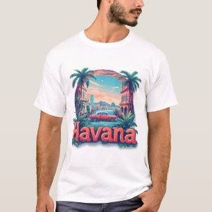 Camiseta Viagem Retro Vintage Havana