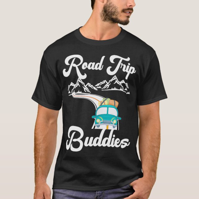 Camiseta Viagem Rodoviária Amigos Viagem Camping Correspond (Frente)