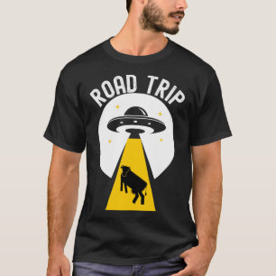 Camiseta Viagem rodoviária de OVNI para rapto de alienígena